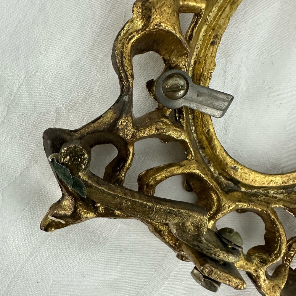 Antique Brass Picture Frame - Heavy - No Glass - Picture 5 of 7